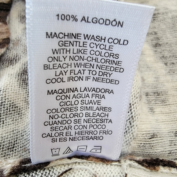 Euc Ellen Tracey Leopard Print V-neck op Size Large - Picture 6 of 9